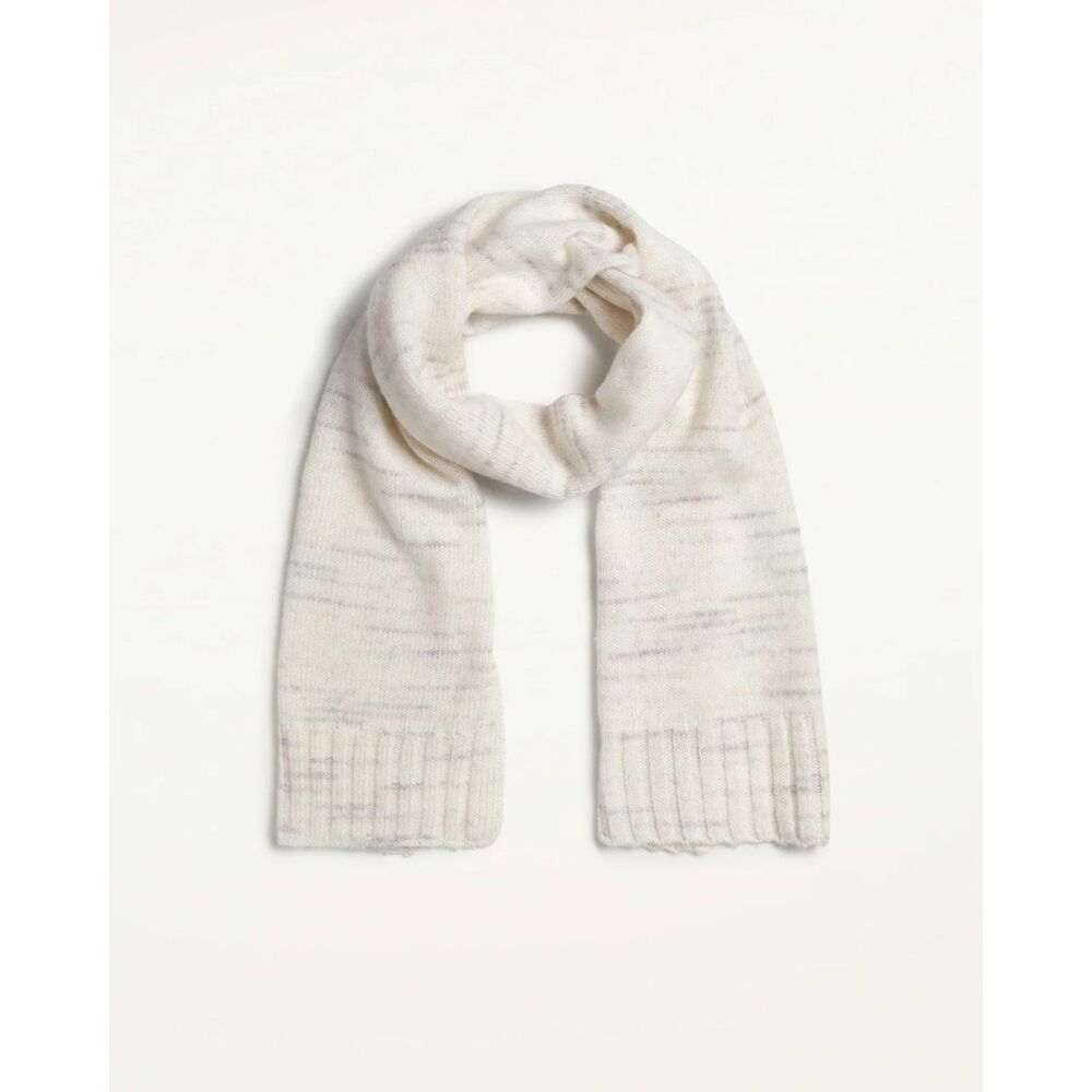 Splendid NWT Off White Marled Wool Blend Winter‎ Scarf Neutral Minimalist